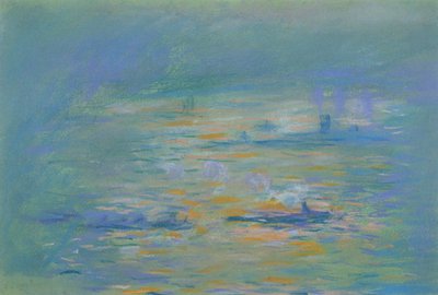 Schlepper auf der Themse von Claude Monet